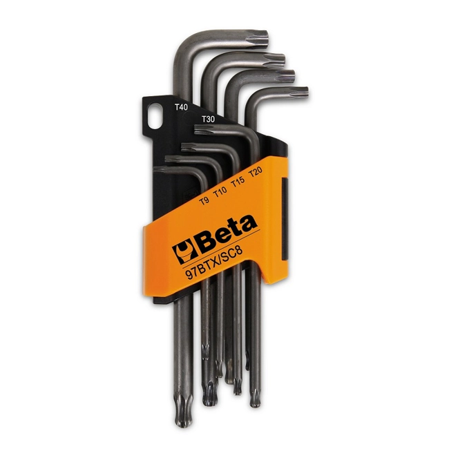 Vendita online Serie di 8 chiavi maschio lunghe SC8 Torx art.97BTX